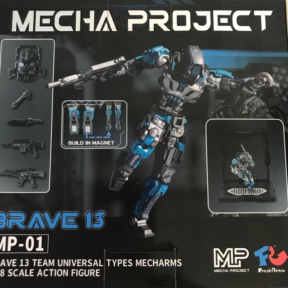 Mecha Project MP 01 Brave 13 Team Mecha Army Robot Action Figure New - Picture 5 of 15
